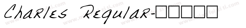 Charles Regular字体转换